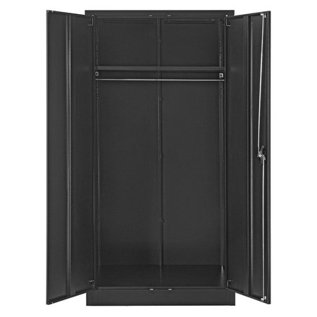 GLOBAL INDUSTRIAL Assembled Wardrobe Cabinet, 36x24x72, Black 270034BK